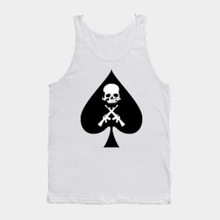 Ace of Spades Skull and Bones Tank Top